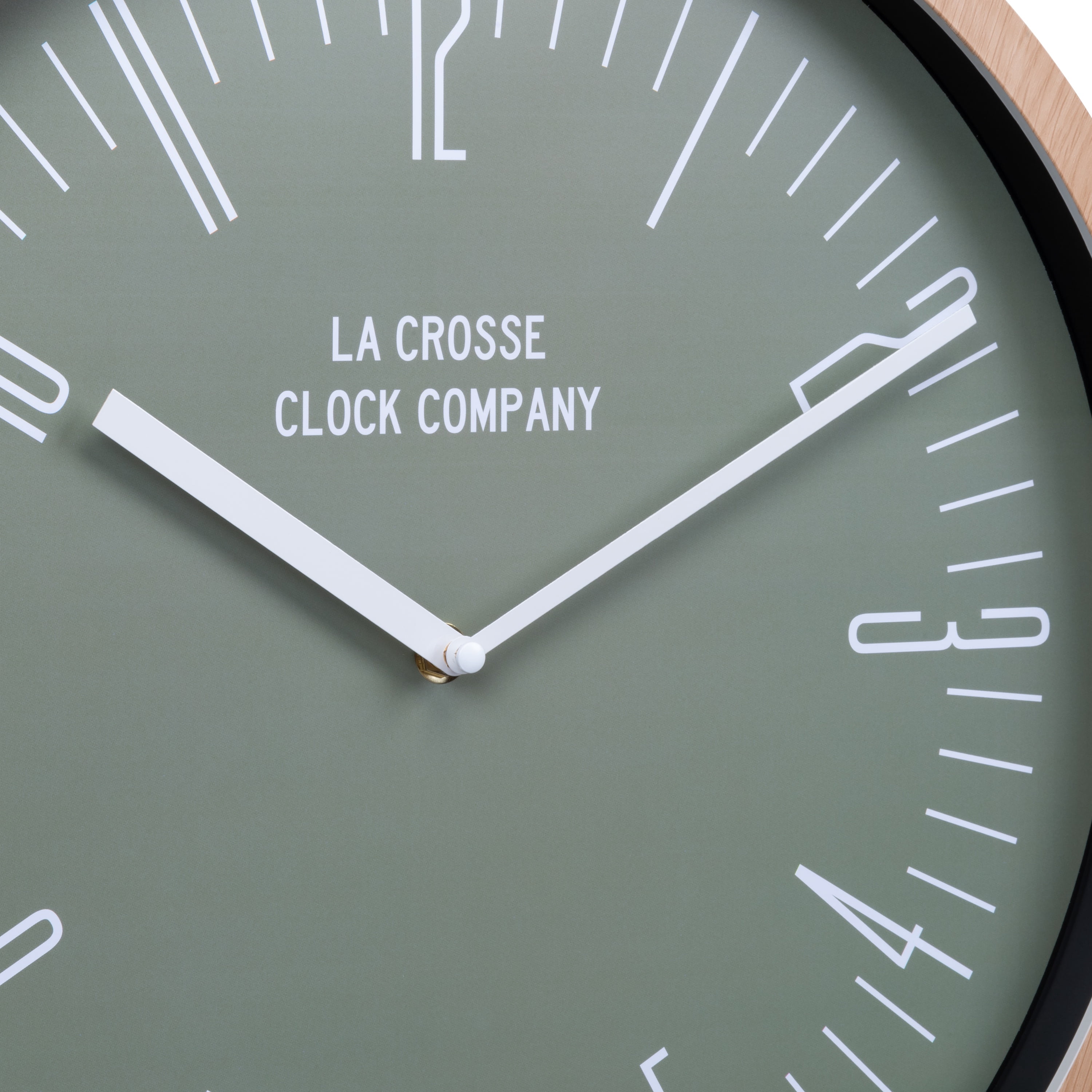 La Crosse Clock 16 inch Ellwood Analog Quartz Wall Clock, 404-3041D
