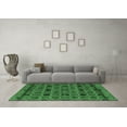 thumbnail image 3 of Ahgly Company Indoor Rectangle Abstract Emerald Green Modern Area Rugs, 3' x 5', 3 of 4