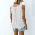 thumbnail image 6 of Horkkom Plus Size Tank Tops for Women Wide Strap Crew Neck Sleeveless Tops Loose Summer Flowy Tank Tops,XL-6XL, 6 of 8