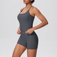 thumbnail image 2 of Workout Sets for Women Spaghetti Strap Racerback Tank Tops and High Waist Shorts 2 Piece Gym Yoga Running Sets Tracksuit, 2 of 6
