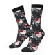 thumbnail image 1 of Balery Watercolor Floral Calcetas Largas con Estampado para Hombre y Mujer – Suaves y Transpirables, Talla Única (US 5-11), 1 of 6