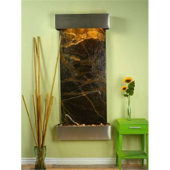 Adagio IFS2005 Inspiration Falls - Green Rainforest Marble Wall Fountain