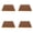 Square, variant on Cork Coasters Set of 4, Thin Heat Resistant Drink Coasters for Table, Multifunctional Cork Board Coaster for Kitchen Cups and Pots, Brown Rustic Coaster for Home Bar and Coffee Table