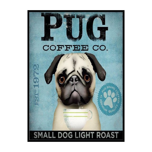 Bordado completo Pug 3 hilos 11CT impreso punto de cruz algodón DIY Kit para el hogar Likrtyny decoración de arte