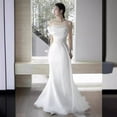 thumbnail image 2 of French Off-shoulder Light Wedding Dress Bride, 2 of 6