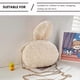 thumbnail image 4 of Beige Rabbit Messenger Bag Cross Body Bag for Woman Use Plush Shoulder, 4 of 4