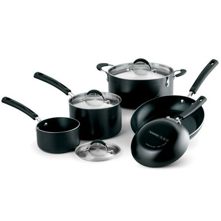 Tramontina 8-Piece Nonstick Cookware Set, Matte Black