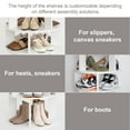 thumbnail image 4 of 8 Tier Rotating Shoe Rack Tower, 32 Pair Shoe Organizer Shelf, White, 63.3" x 23.6" x 23.6", 4 of 10