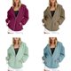 thumbnail image 2 of Women's Oversized Zip Up Hoodie Sweatshirts Y2K Clothes Teen Girl Fall Casual Loose Drawstring Jackets with Pockets light green XXXL, 2 of 3