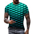 thumbnail image 4 of WEAIXIMIUNG Custom T Shirts Design Your Own Men's Round Neck T Shirt Stretch Short Sleeve Basic Slimming Muscle T Shirt, 4 of 6