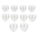 thumbnail image 3 of Vasos de Plástico Transparente Tea Light: 30 Vaso Corazón de Amor Portavasos de Policarbonato Tealight Tarros de Fabricación Vacía Zulema Clear Talight Cops, 3 of 8