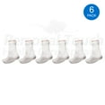 thumbnail image 5 of Personal Touch Health Care Diabetic Quarter Socks for Men & Women Physicians Approved Socks, 6 Pairs, Size 10-13 (White), 5 of 5