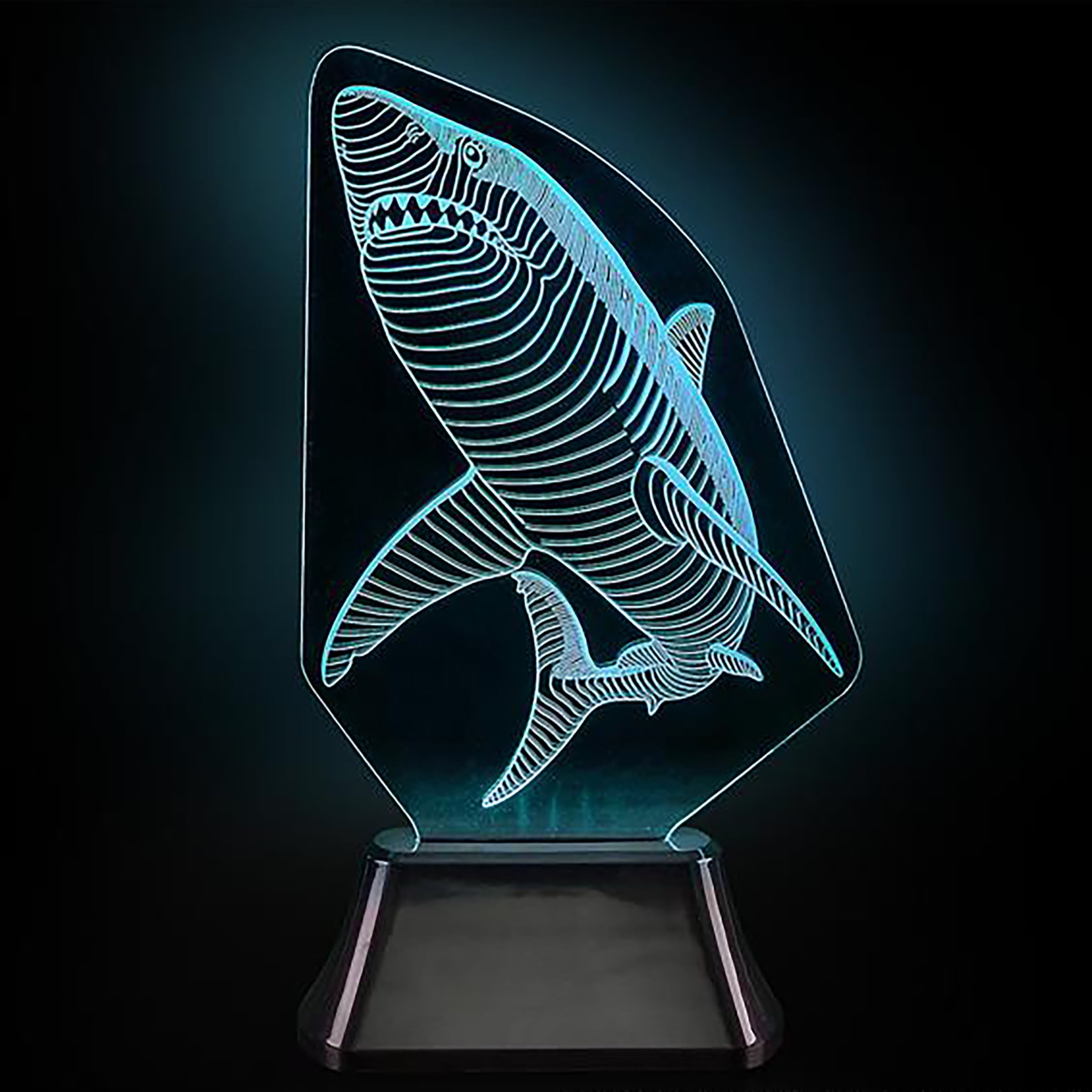 3D Shark Laser Night Light