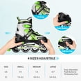 thumbnail image 4 of Patines en línea Gonex Green L para niñas y niños con iluminación, 4 of 8