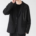 thumbnail image 3 of SmartBy Men Brooch Long Chain High-end Fine Workmanship Hollow Out Rhinestone Decor Match Clothes Luxury Polished Coat Collar Pin Men Clothes Accessories, 3 of 7