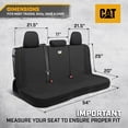 thumbnail image 2 of CAT PU Leather Rear Bench Seat Cover - Black, 60/40 Split Fit for Cars, Trucks, SUVs - Waterproof, Scratch-Resistant, Semi-Universal Fit Rear Seat Protector for Most Auto Interior - Easy Install, 2 of 9