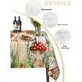 thumbnail image 2 of Red Mushroom Table Cloth, Watercolor Spring Summer Floral Waterproof Tablecloth for Rectangle Tables, Reusable Washable Fabric Table Cover for Restaurant Kitchen Dining Tables 60"x120", 2 of 6