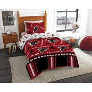 NFL Atlanta Falcons Bed In Bag Set, 100% polyester, Twin Size, Team Colors, 4 Piece Set