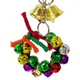 thumbnail image 4 of Bangcool Parrot Cage Toy Hanging Colorful Bird Perch Swing Parrot Chew Toy for Christmas, 4 of 10