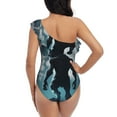 thumbnail image 5 of Honeii Moon Wolf Warrior for women's one-piece swimsuit featuring a chic one-shoulder design experience elegance and style in the water-Large, 5 of 6
