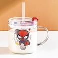 thumbnail image 4 of Cartoon Transparent Milks Cup With Measurement Scales & Lid Spill Proof Straw, 4 of 5