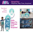 thumbnail image 5 of Happy Nappers: Pillow & Sleepy Sack: Large - Dolphin Disco - 66 x 30", 2-In-1: Plush Animal Opens To Sleeping Bag, Soft Play & Nap Character, Kids 7+, 5 of 18