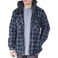 thumbnail image 5 of Visive 2-Pack Men Flannel Jacket - Big and Tall Zip Up Hoodie with Sherpa Lined Zip Up Hoodie - Fleece Plaid Shirt Jacket - Perfect for Hiking, Camping, & Everyday Winter Wear, 5 of 8