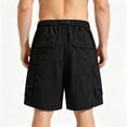 thumbnail image 3 of Ceisia Mens Belted Multi Pocket Cargo Shorts Drawstring Waist Tactical Shorts for Men Outdoor Black XL Gifts for Father, 3 of 6