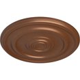 thumbnail image 3 of Ekena Millwork 23 5/8"OD x 1 3/4"P Kepler Traditional Ceiling Medallion (For Canopies up to 5 1/4"), Hand-Painted Polished Copper, 3 of 5