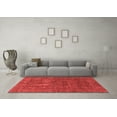 thumbnail image 3 of Ahgly Company Machine Washable Indoor Rectangle Abstract Red Modern Area Rugs, 4' x 6', 3 of 4