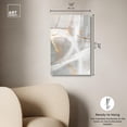 thumbnail image 5 of Silvered Spirals II High-Gloss Frameless Acrylic Glass Wall Art Gold Abstract by Art Remedy, Ready to Hang, 16 x 24, 5 of 7