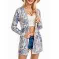 thumbnail image 6 of Arvbitana Women Vintage Cardigans Casual Long Sleeve Jacket Graphic Print Open Front Pullover Loose Fit Outwear Coat, 6 of 9
