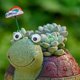 thumbnail image 3 of Mini Resin Turtle Flower Pot Small Animal Turtle Shape Landscape Decoration Flower Pot Green, 3 of 5