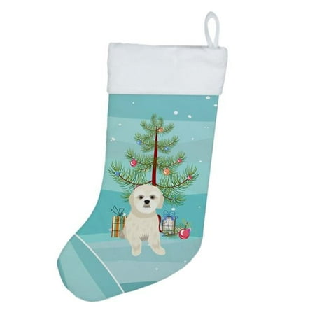 Shih-Tzu Gold #3 Christmas Christmas Stocking 13.5 in x 18 in