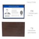 thumbnail image 4 of Cartera Hombre Tarjetero Horizontal Piel 100% Regalo Papá chocolate, 4 of 9