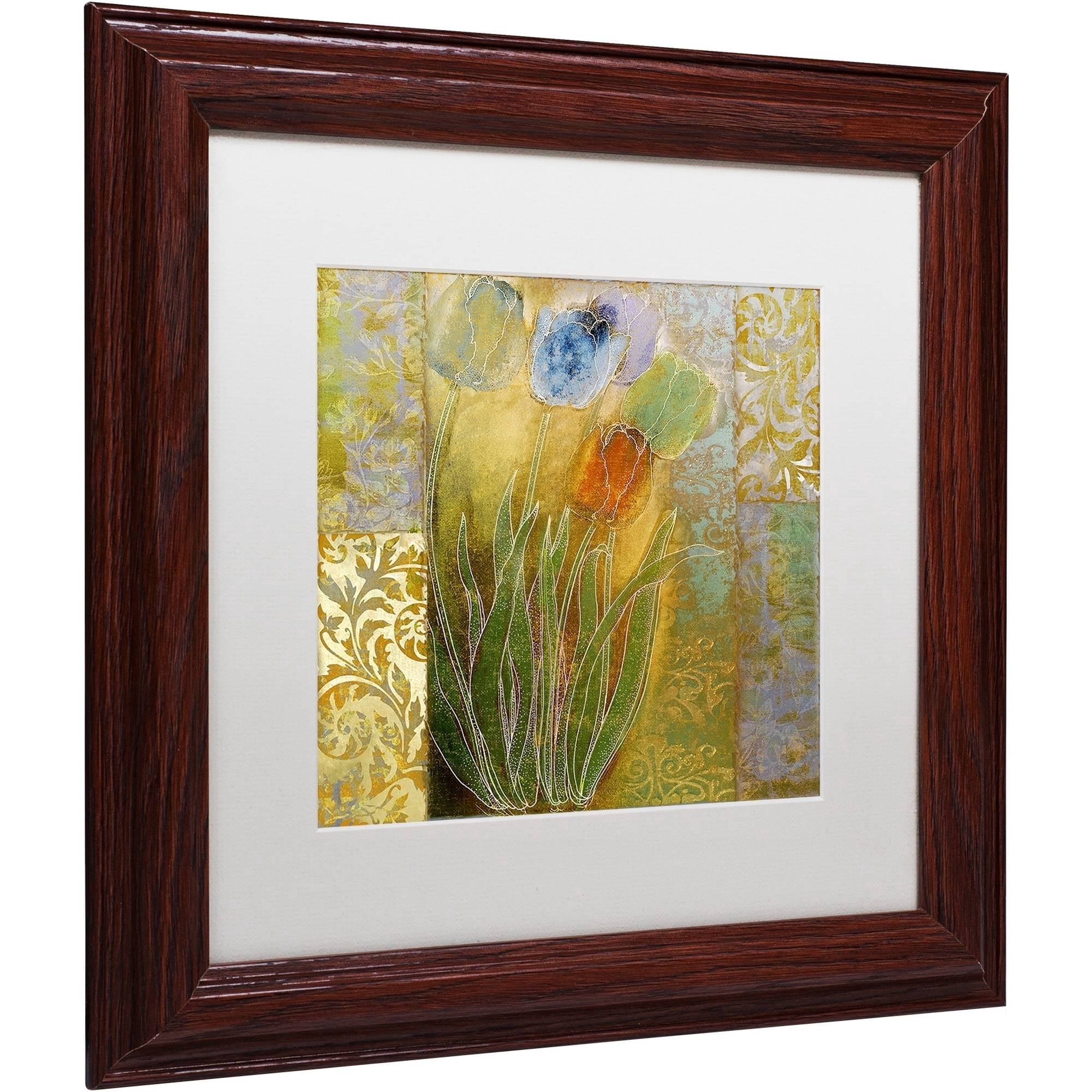 Trademark Fine Art "Emily I" Canvas Art by Color Bakery White Matte, Wood Frame