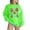 510_Light Green, variant on Kaondbfi Women's Valentine Rose Graphic Oversized Sweatshirt Plus Size Long Sleeve Crewneck Surprise Gifts for Your Dear