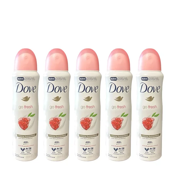 Dove Pomegranate & Lemon Verbena Anti Perspirant Deodorant Spray 150 ML 5 PACK