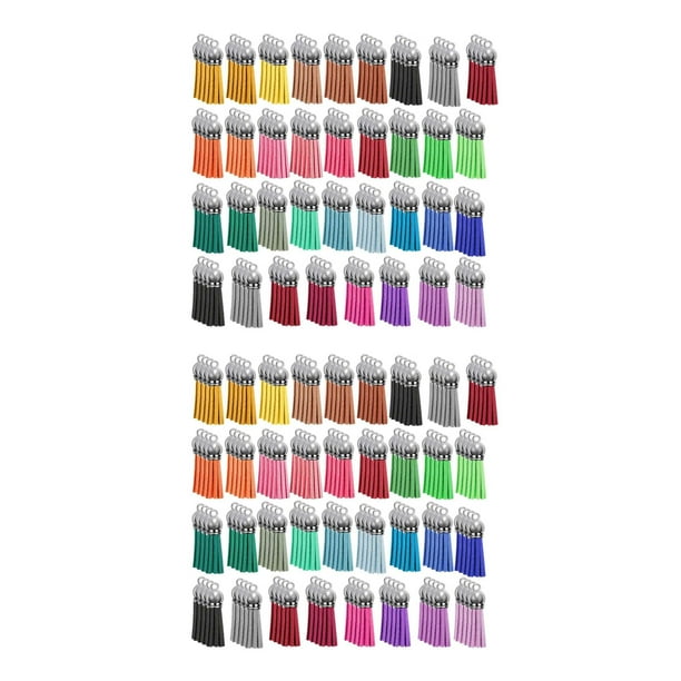 280Pcs Borla Llavero Conjunto A Granel para Colgantes de Cuero DIY Llavero Accesorios de Joyería de Acrílico