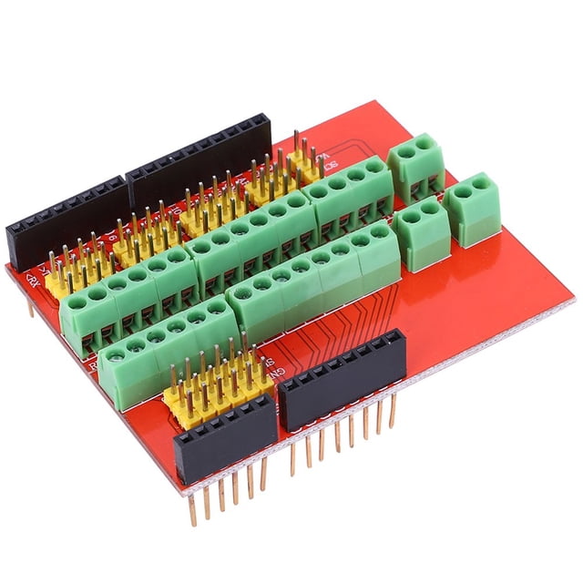 HLONK Vis Bouclier V3 Terminal d'Expansion & Module Multimédia Interactif pour Arduino R3 Accessoire de Connectivité Améliorée pour Projets DIY & Applications Multimédias - Intégration Facile & R