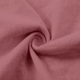 thumbnail image 7 of Women Wide Leg Pants High Waist Solid Three‑Quarter Cotton Linen Womens Sweatpants Hot Pink, 7 of 7