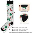 thumbnail image 3 of FREEAMG Christmas Decoration Compression Socks for Men & Women Running Stockings Knee High Socks for Gardening Running Cycling Travel and Climbing, 1 Pair, 3 of 7