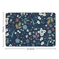 thumbnail image 5 of Pioneer Flower Floral Print Flannel Non Slip Door Rugs,Washable Door Mats Indoor,Decorative Door Mats,Dirt-Resistant and Absorbent Doormat for Entrance,Bedroom,Kitchen,Bathroom,23.5"x16", 5 of 5
