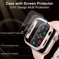 thumbnail image 4 of [10 Pack] Étui Rigide Compatible avec Apple Watch Series 6 / SE/ Series 5 / Series 4 40mm avec Protecteur d'Écran en Verre Trempé Intégré, Pare-Chocs Ultra-Fin Compatible avec iWatch 40mm, 4 of 5