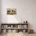 thumbnail image 2 of ZHONGYUTONG Camel Canvas Wall Art Desert Animal Pictures Wildlife Painting Country Farm Poster for Kitchen Living Room Decor Framed (12.00" x 18.00"), 2 of 5