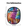 thumbnail image 3 of Pofeuu Rainbow Melting Ice Cream Print Silicone Pot Mat Mitten With Hanging Loop Heat Resistant Oven Mitts Non-Slip Bbq Baking Smoking Potholders, 3 of 7