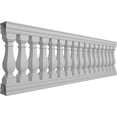 thumbnail image 3 of Ekena Millwork 38"H x 10'L Fiberthane Arcadian Unassembled Balustrade Railing Kit, Style G (7 3/8" On-Center Spacing to Pass 4" Sphere Code), 3 of 6