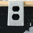 thumbnail image 3 of EcoNesxp 4pcs Shiny Rhinestone Wall Plate Shiny Light Switch Cover White Socket Cover Decorative Wall Plate Wall Socket Cover Suitable for Home Decoration Shiny Rhinestone Wall Plate Shiny Light Swit, 3 of 5