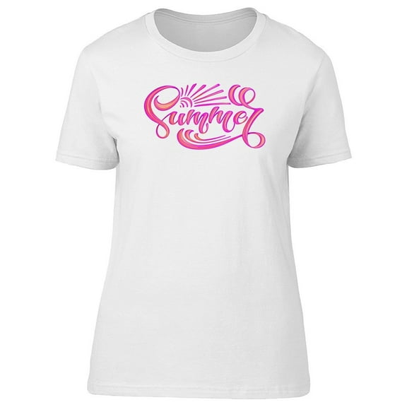 Summer, Cool Pink Quote, Retro Tee Women's -Image by Shutterstock