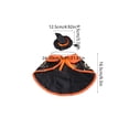 thumbnail image 3 of Aoznliie Dog Clothes, Halloween Pet Cloak with Hat for Party Apparel, S 9.5-11.8 inch Neck Adjustable Costume for Cats Dogs, Black, 3 of 7